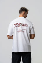 Oversize Backprint Interlock Tee - MASTERPIECE (WHITE)