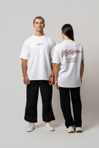 Oversize Backprint Interlock Tee - MASTERPIECE (WHITE)
