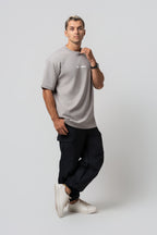 Oversize Backprint Interlock Tee - BOLD DREAMS (LITE ASH)