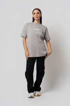 Oversize Backprint Interlock Tee - BOLD DREAMS (LITE ASH)