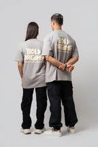 Oversize Backprint Interlock Tee - BOLD DREAMS (LITE ASH)