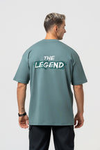Oversize Backprint Interlock Tee - THE LEGEND (MINT)