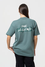 Oversize Backprint Interlock Tee - THE LEGEND (MINT)
