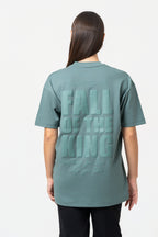 Oversize Backprint Interlock Tee - FALL OF THE KING (MINT)