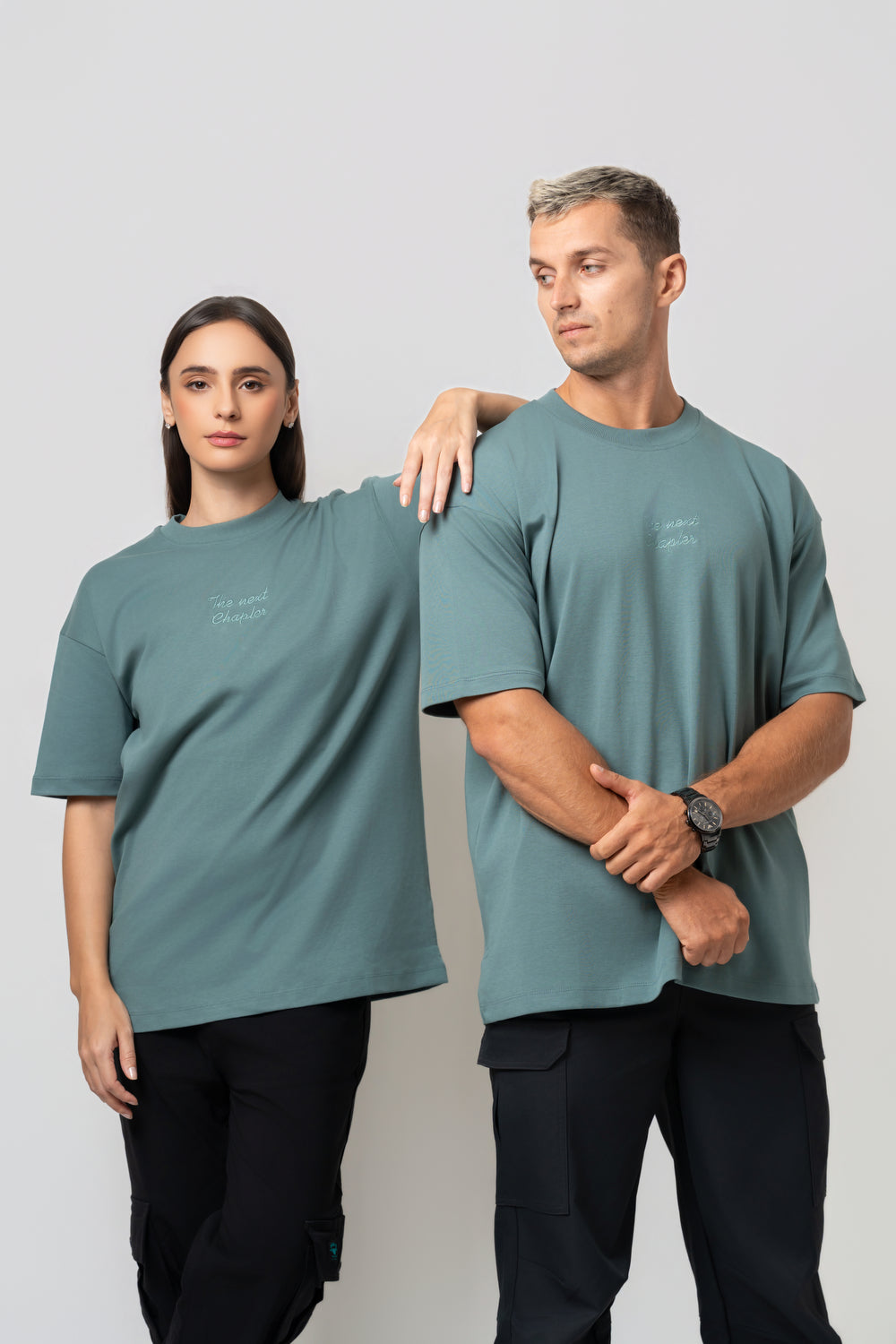 Oversize Backprint Interlock Tee - FALL OF THE KING (MINT)