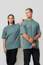 Oversize Backprint Interlock Tee - FALL OF THE KING (MINT)