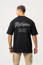 Oversize Backprint Interlock Tee - MASTERPIECE (BLACK)