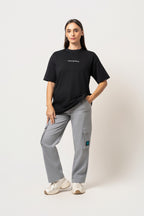 Oversize Backprint Interlock Tee - MASTERPIECE (BLACK)