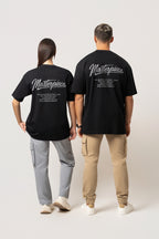 Oversize Backprint Interlock Tee - MASTERPIECE (BLACK)