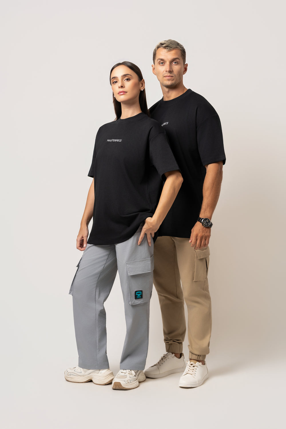 Oversize Backprint Interlock Tee - MASTERPIECE (BLACK)