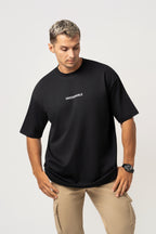 Oversize Backprint Interlock Tee - DESTINED TO WIN (BLACK)