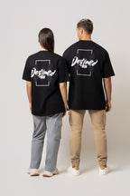 Oversize Backprint Interlock Tee - DESTINED TO WIN (BLACK)