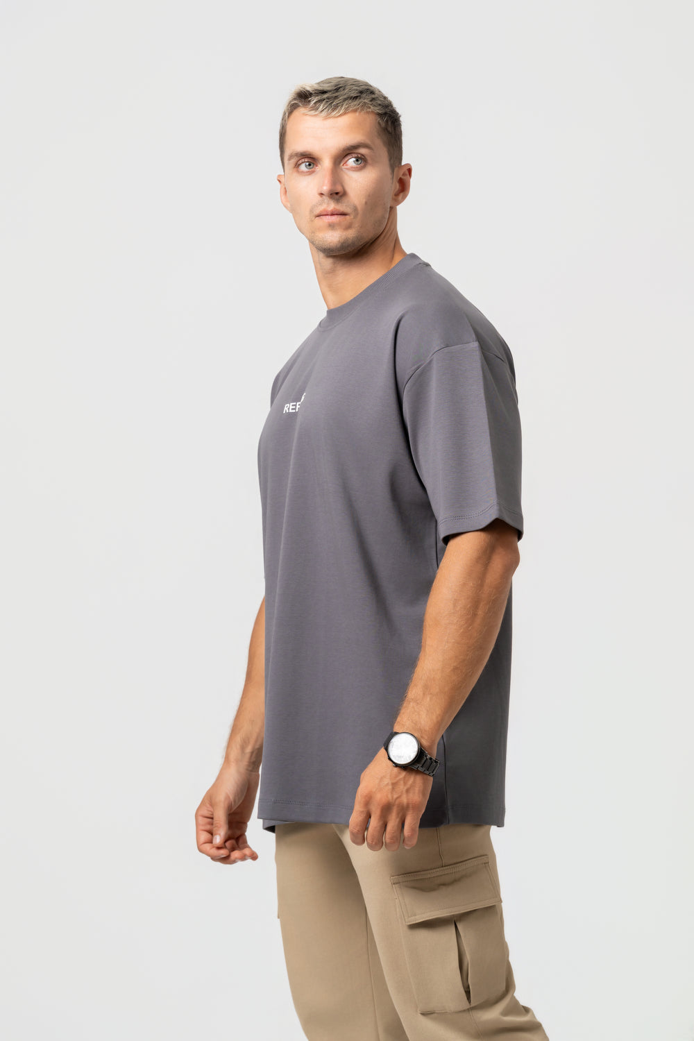 Oversize Backprint Interlock Tee - PERFECTION (DEEP ASH)