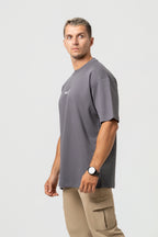 Oversize Backprint Interlock Tee - PERFECTION (DEEP ASH)