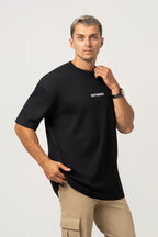 Oversize Backprint Interlock Tee - PERFECTION (BLACK)