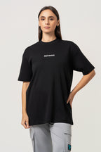 Oversize Backprint Interlock Tee - PERFECTION (BLACK)