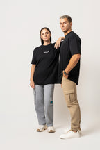 Oversize Backprint Interlock Tee - PERFECTION (BLACK)