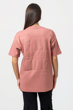Oversize Backprint Interlock Tee - FALL OF THE KING (DUSTY ROSE)