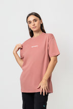 Oversize Backprint Interlock Tee - PERFECTION (DUSTY ROSE)
