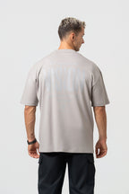 Oversize Backprint Interlock Tee - VISION (LITE ASH)