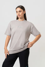 Oversize Backprint Interlock Tee - VISION (LITE ASH)
