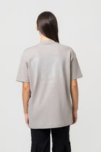 Oversize Backprint Interlock Tee - VISION (LITE ASH)