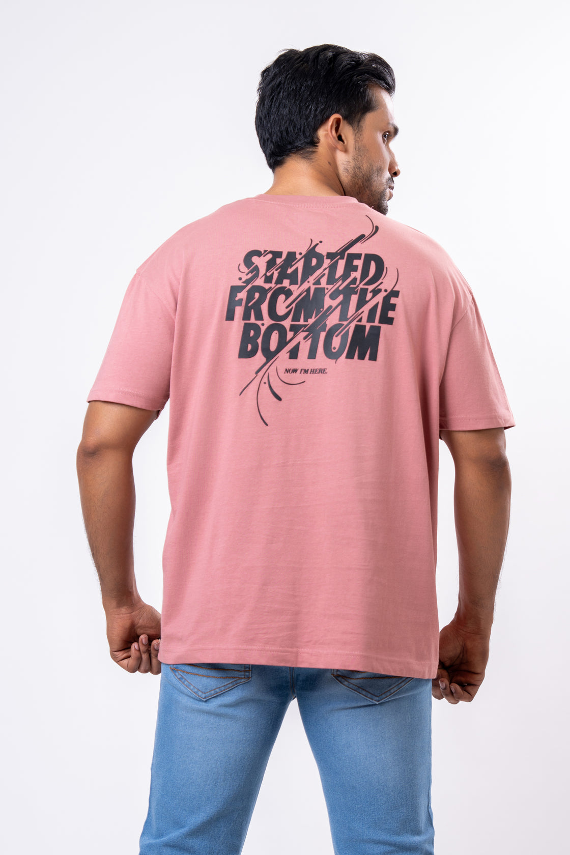 Oversize Men’s Tee : Cove Pink