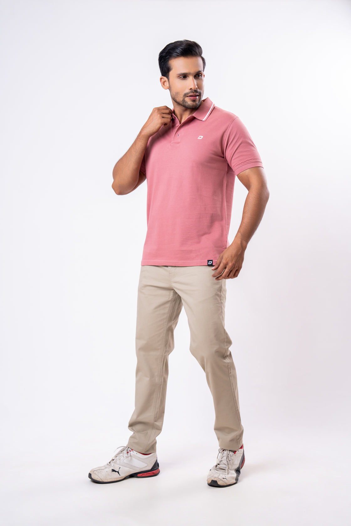 Polo Men’s Tee : Creek Pink