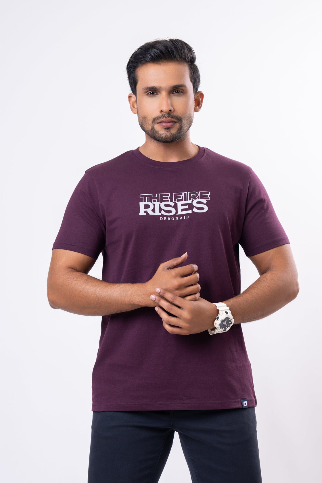 Classic Men’s Tee : Crimson Depth