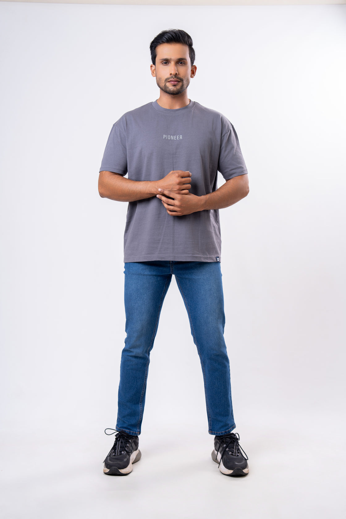 Oversize Men’s Tee : Organza Grey