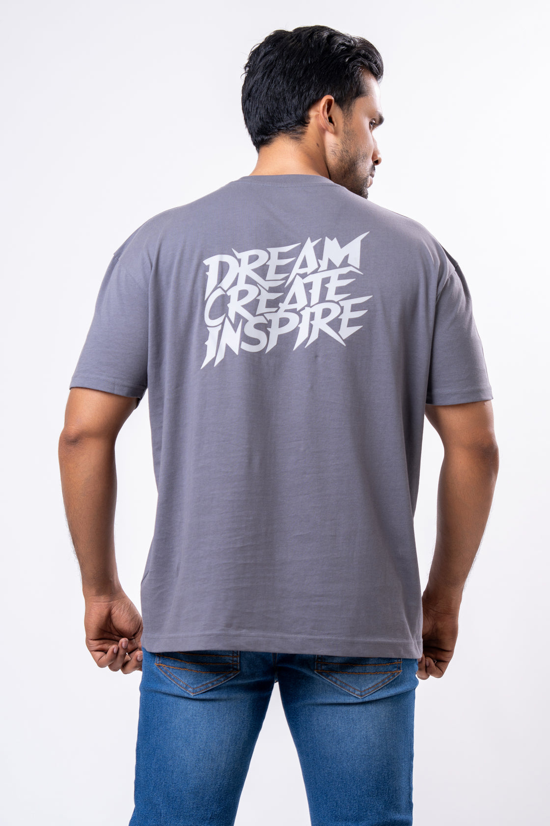 Oversize Men’s Tee : Organza Grey